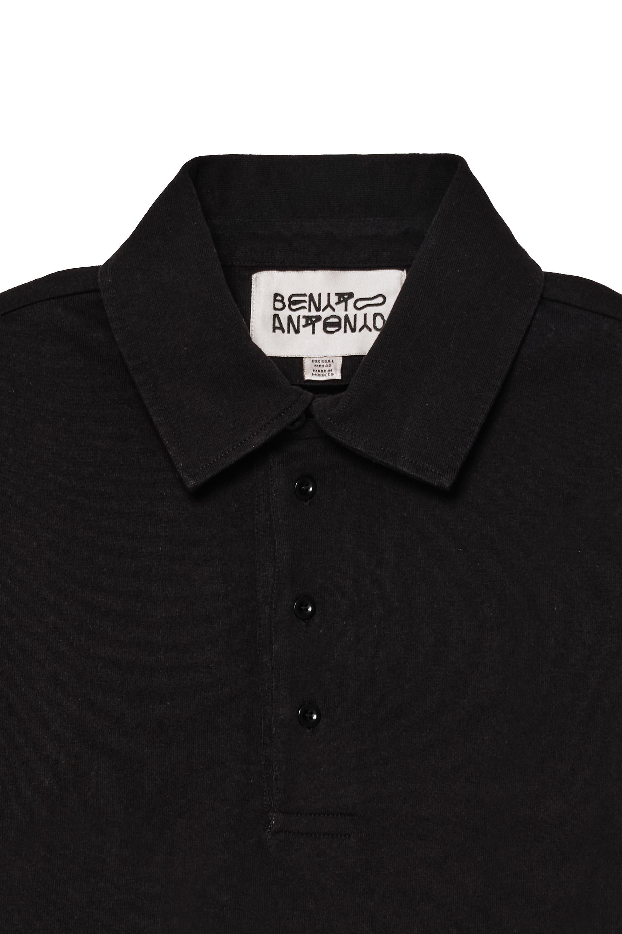 CROPPED FIT COTTON POLO SHIRT